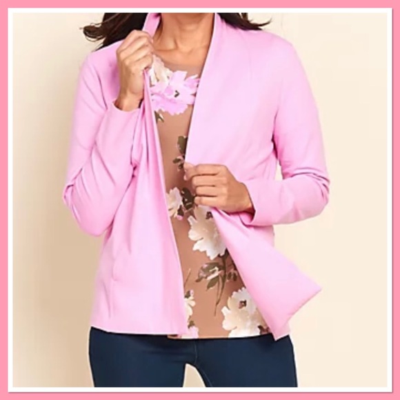 IsaacMizrahiLive! Drape Front Knit Cardigan - Picture 2 of 7